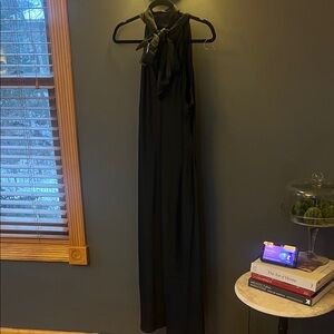 Chic dark green Halter Maxi Dress